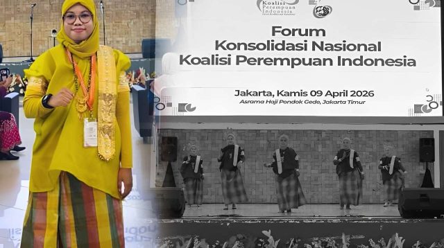 Sekcab KPI Kab. Jeneponto, Husnaeni J, menghadiri Kongres Nasional KPI ke-6 di Jakarta.